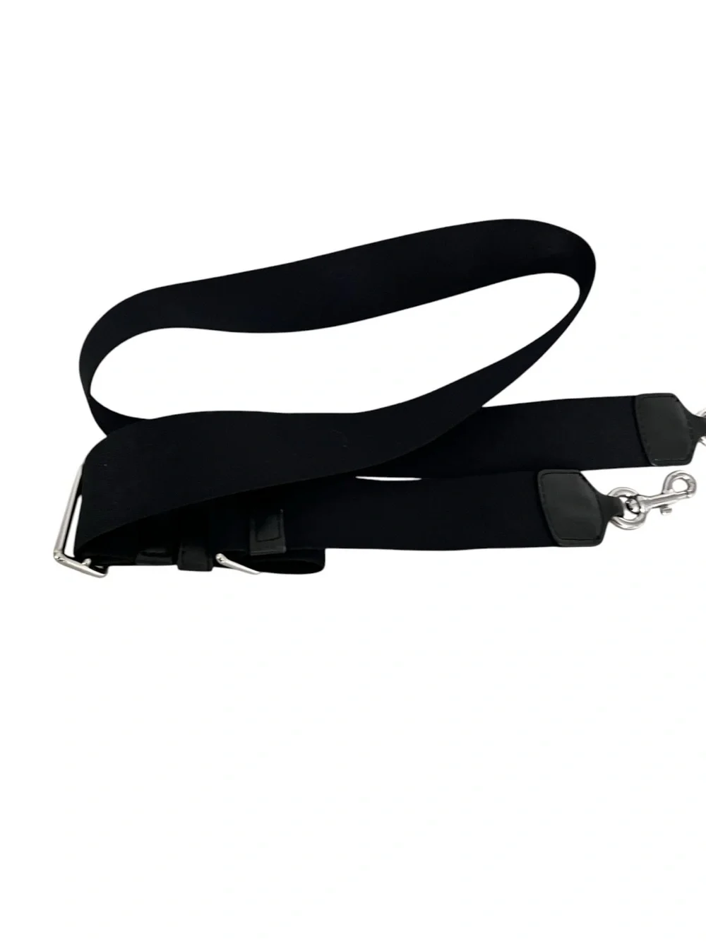 Marc Jacobs Black Adjustable Crossbody Strap with Silver Hardware - Picture 3 of 6